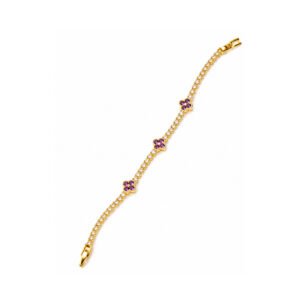 Lavender Bloom Tennis Bracelet