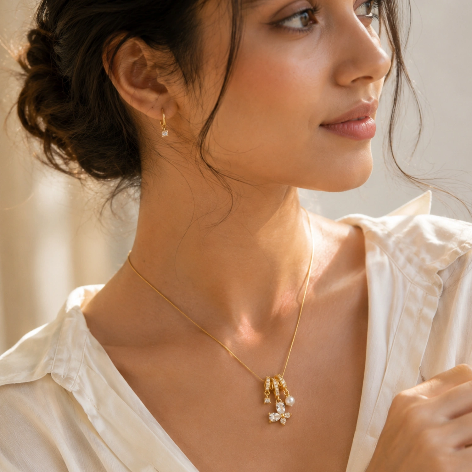 Charm Drop Necklace