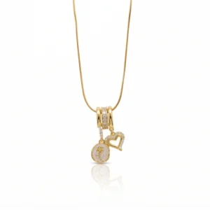 Celestial White Rose Necklace