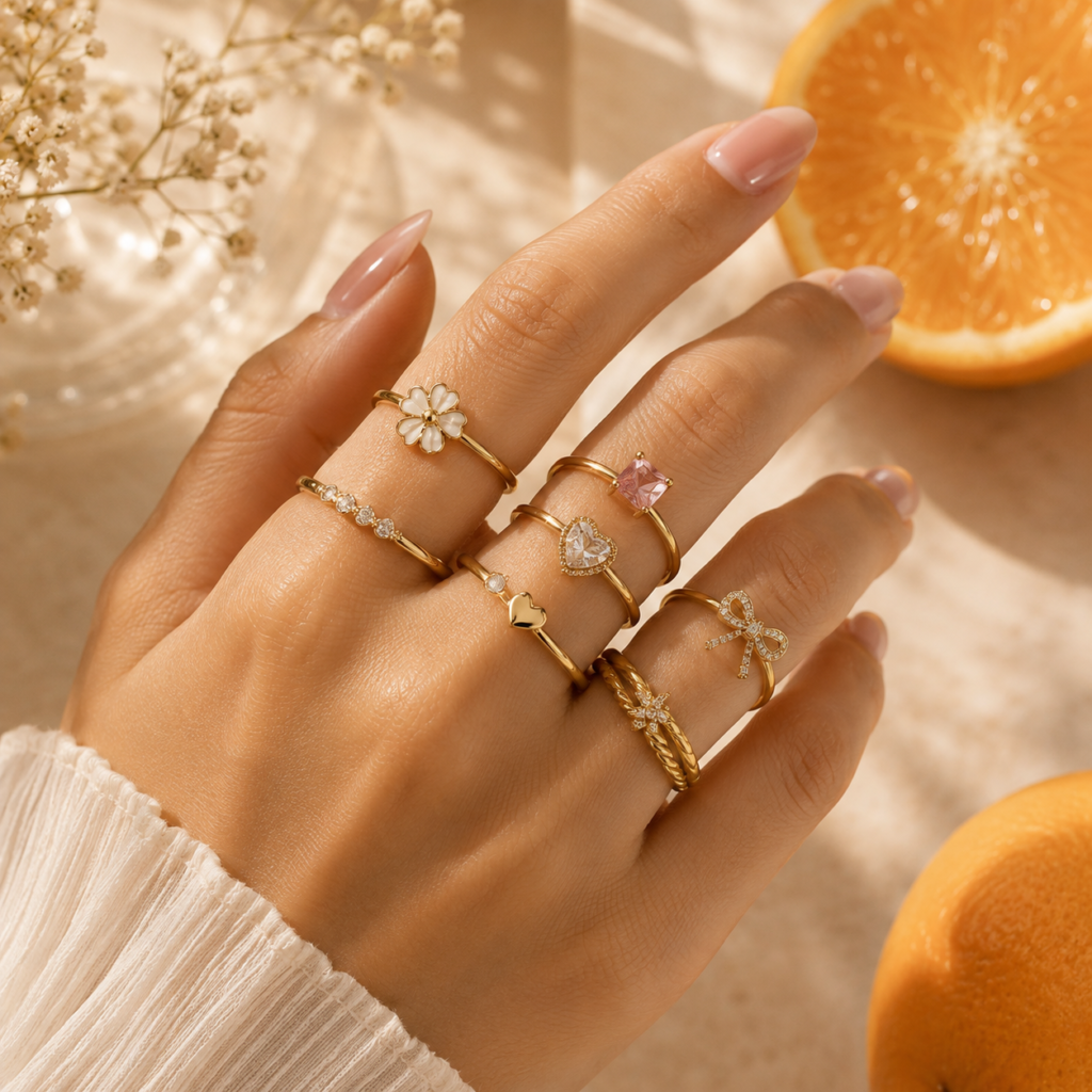 Anti-tarnish gold rings – SheIsMe