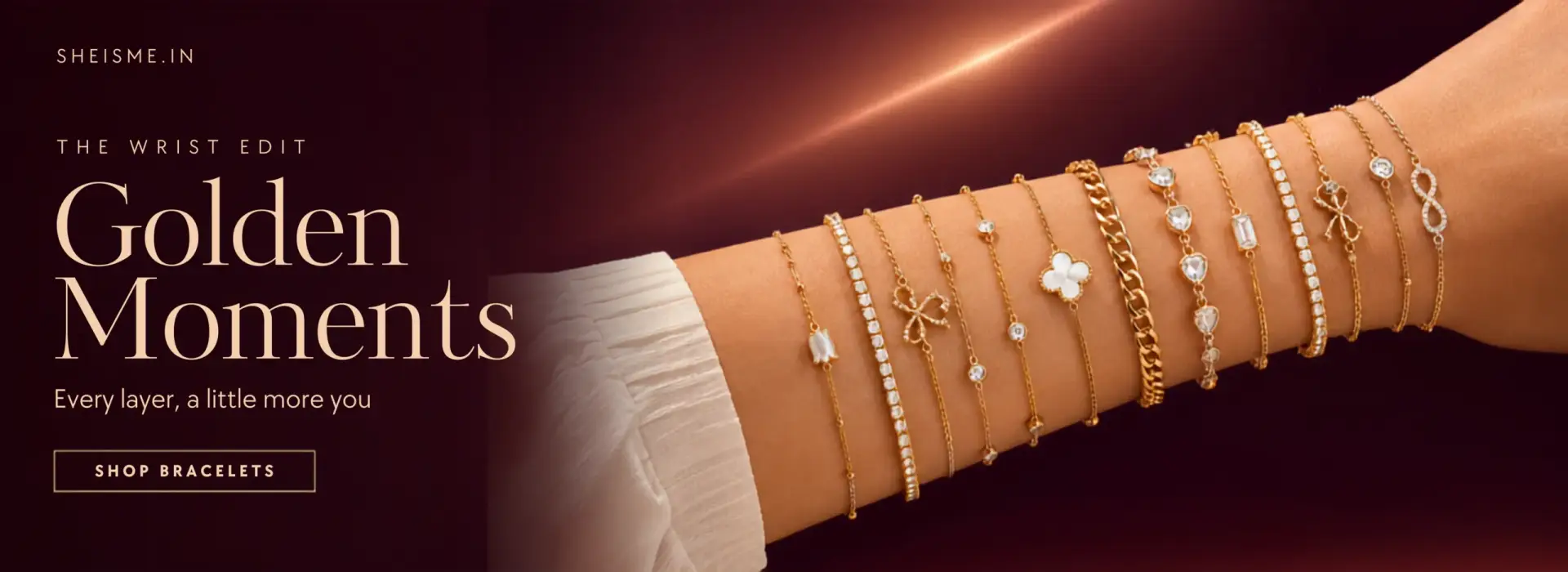Golden Moments Chain Bracelets
