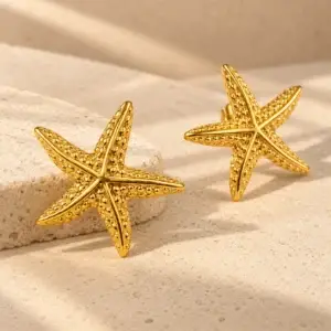 Golden Star Studs