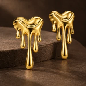 Molten Gold Studs