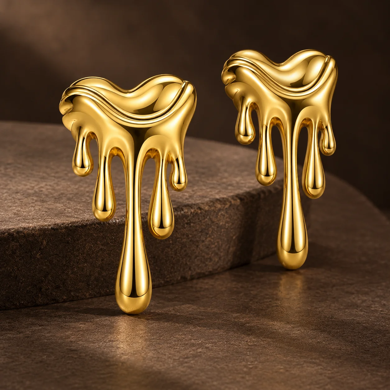 Molten Gold Studs